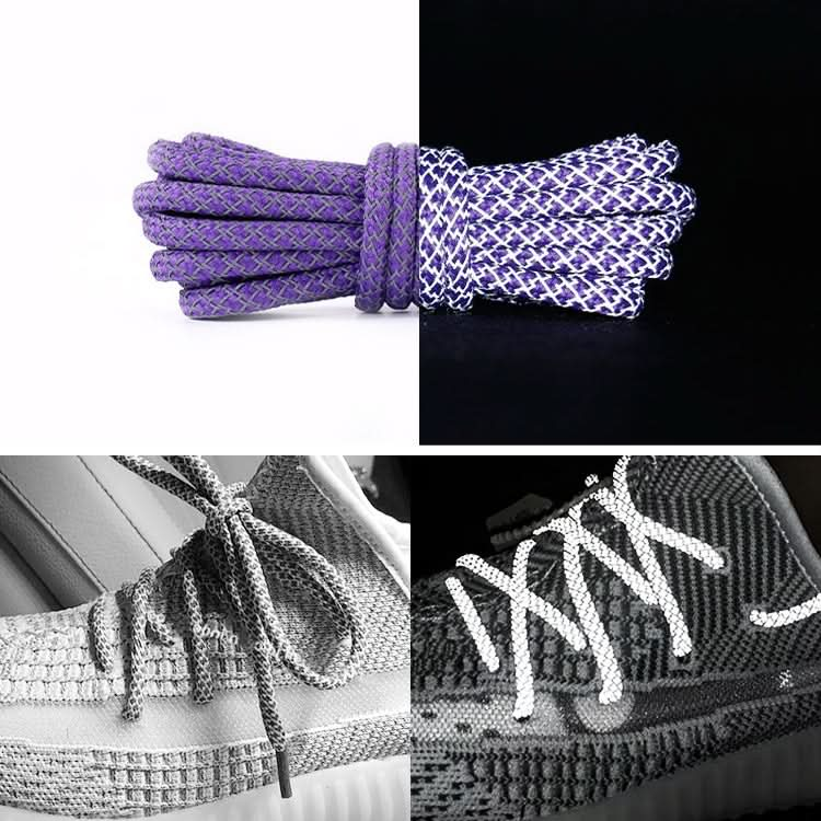 Reflective Shoe laces Round Sneakers ShoeLaces Kids Adult Outdoor Sports Shoelaces, Series 1 Reluova