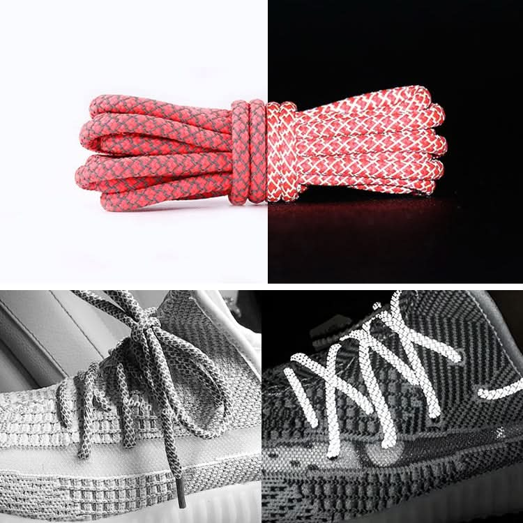 Reflective Shoe laces Round Sneakers ShoeLaces Kids Adult Outdoor Sports Shoelaces, Series 1 Reluova