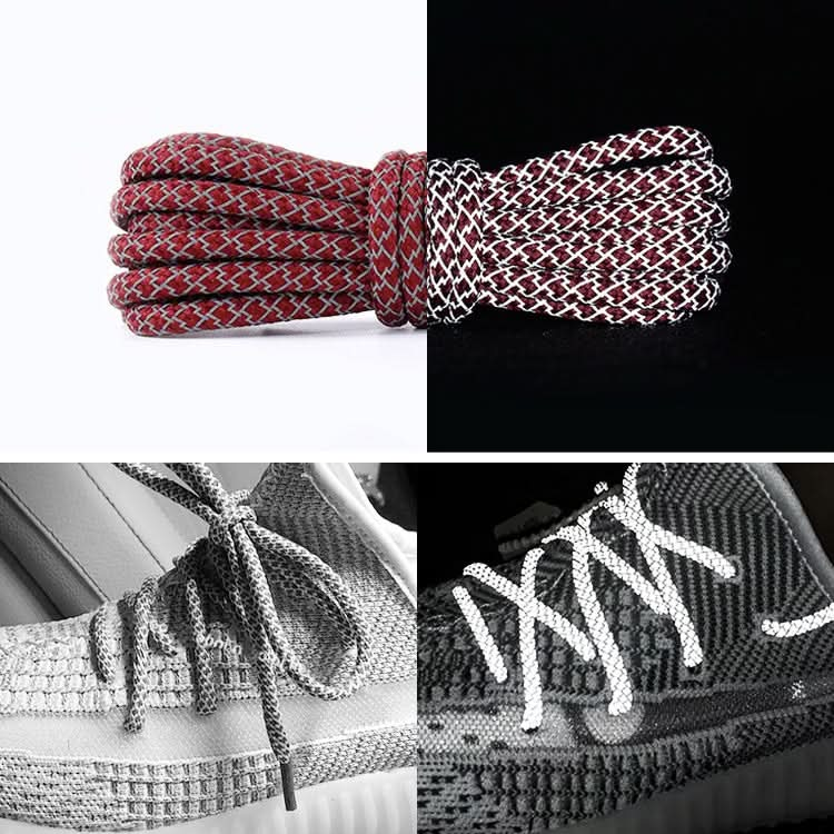 Reflective Shoe laces Round Sneakers ShoeLaces Kids Adult Outdoor Sports Shoelaces, Series 1 Reluova