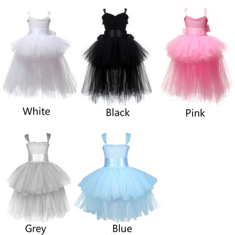 Girls Lace Sling Dress Mesh Tutu Party Dress Reluova