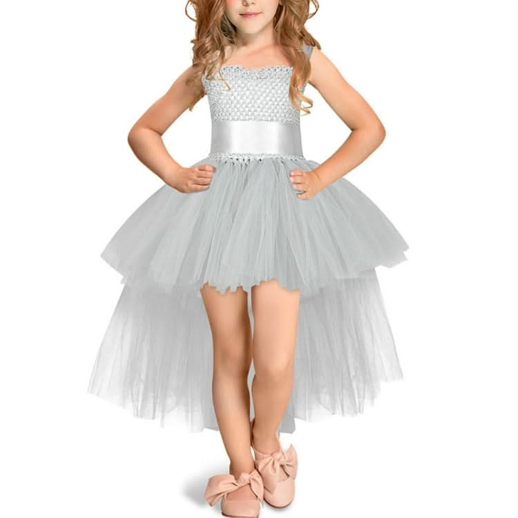 Girls Lace Sling Dress Mesh Tutu Party Dress Reluova