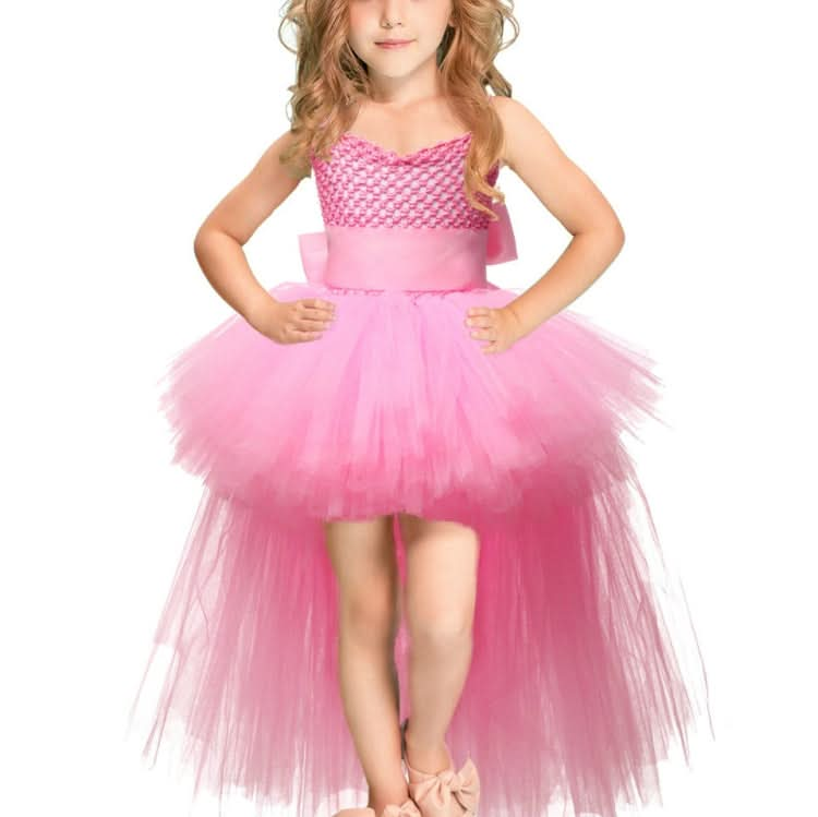 Girls Lace Sling Dress Mesh Tutu Party Dress Reluova