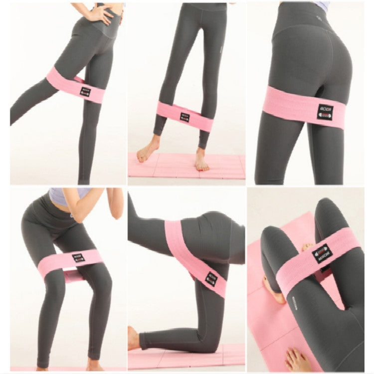 BOER Polyester + Latex Silk Anti-skid Elastic Fitness Resistance Ring Yoga Stretch Belt Reluova