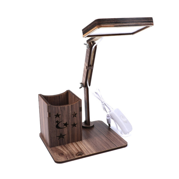 Wooden Multi-function Touch USB Pen Holder Desk Lamp Student Desktop Charging Reading Lamp Led Eye Protection Table Lamp My Store