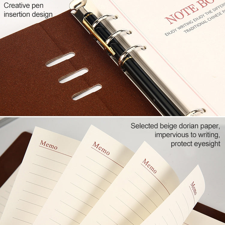 Business Notepad Loose Leaf Replaceable Inner Notebook Thickened Diary Book My Store