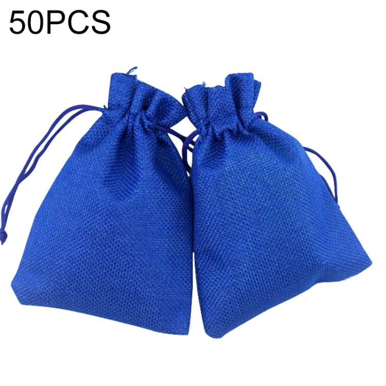 50 PCS Multi size Linen Jute Drawstring Gift Bags Sacks Wedding Birthday Party Favors Drawstring Gift Bags, Series 2