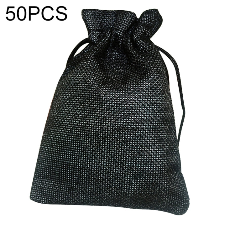 50 PCS Multi size Linen Jute Drawstring Gift Bags Sacks Wedding Birthday Party Favors Drawstring Gift Bags, Series 2