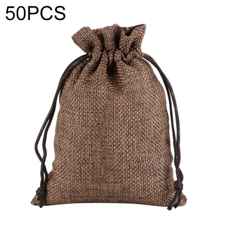 50 PCS Multi size Linen Jute Drawstring Gift Bags Sacks Wedding Birthday Party Favors Drawstring Gift Bags, Series 2 My Store