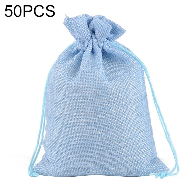 50 PCS Multi size Linen Jute Drawstring Gift Bags Sacks Wedding Birthday Party Favors Drawstring Gift Bags, Series 2 My Store