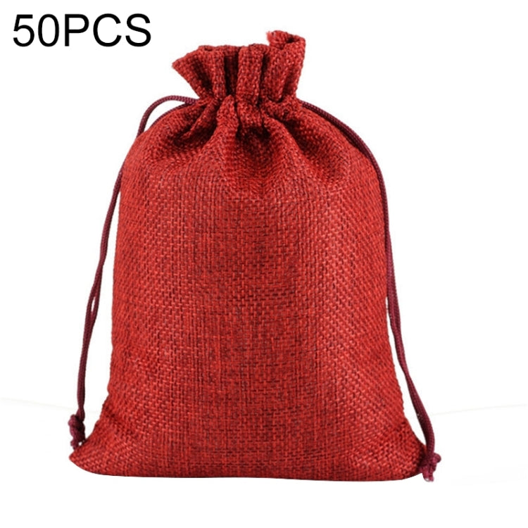 50 PCS Multi size Linen Jute Drawstring Gift Bags Sacks Wedding Birthday Party Favors Drawstring Gift Bags, Series 2 My Store