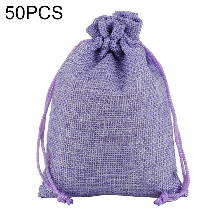 50 PCS Multi size Linen Jute Drawstring Gift Bags Sacks Wedding Birthday Party Favors Drawstring Gift Bags, Series 2