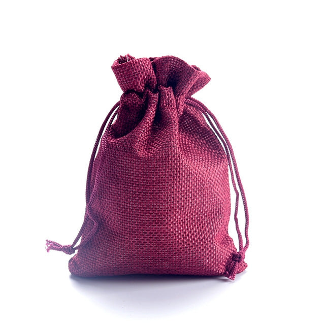 50 PCS Multi size Linen Jute Drawstring Gift Bags Sacks Wedding Birthday Party Favors Drawstring Gift Bags, Series 2 My Store