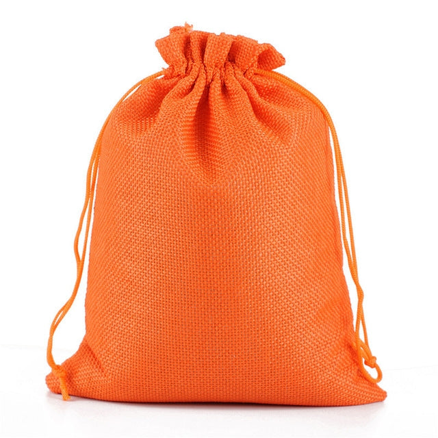 50 PCS Multi size Linen Jute Drawstring Gift Bags Sacks Wedding Birthday Party Favors Drawstring Gift Bags, Series 2