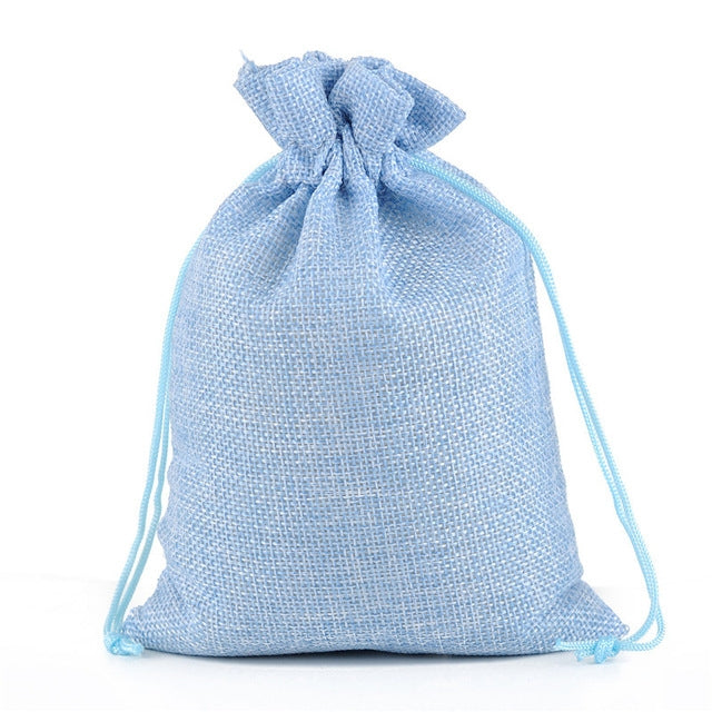 50 PCS Multi size Linen Jute Drawstring Gift Bags Sacks Wedding Birthday Party Favors Drawstring Gift Bags, Series 2 My Store