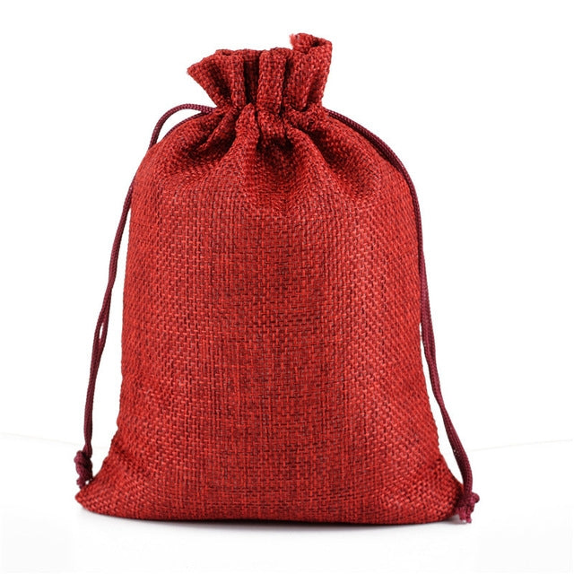 50 PCS Multi size Linen Jute Drawstring Gift Bags Sacks Wedding Birthday Party Favors Drawstring Gift Bags, Series 2 My Store