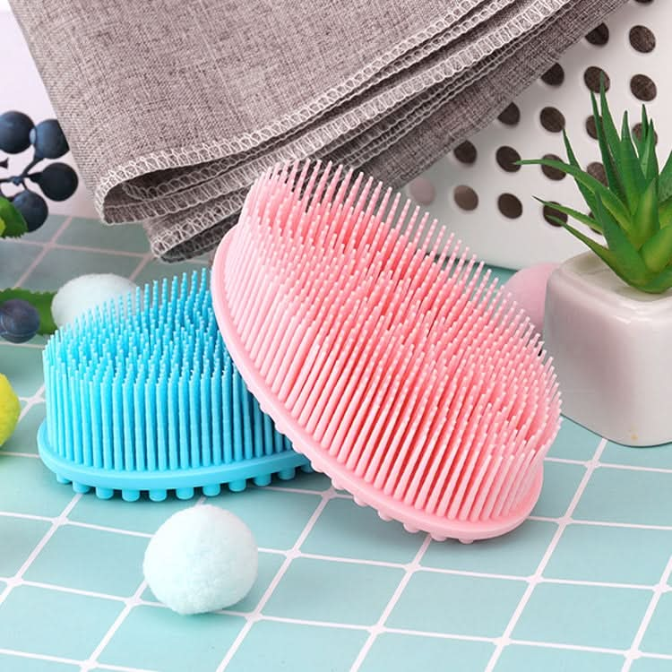 Silicone Scalp Shower Massage Brush Soft Baby Bath Brush