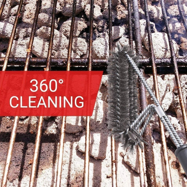 Large Barbecue Grill Pan Cleaning Wire Brush Reluova