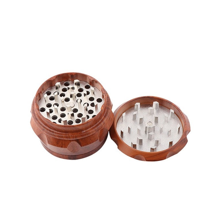 Wood Drum Type Smoke Grinder Tobacco Spice Crusher