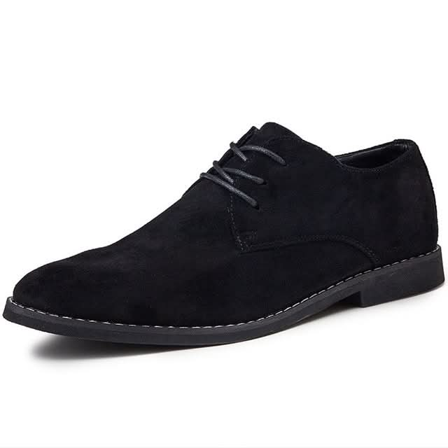 British Style Casual Shoes Suede Oxford Leather Men Shoes Reluova