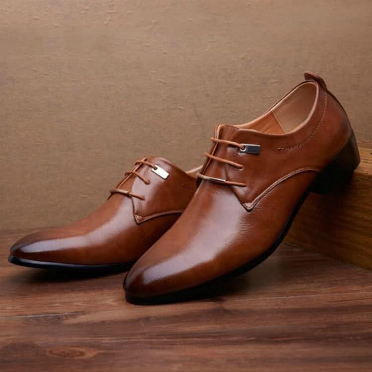 Men Business Dress Shoes Pointed Toe Men Shoes Reluova