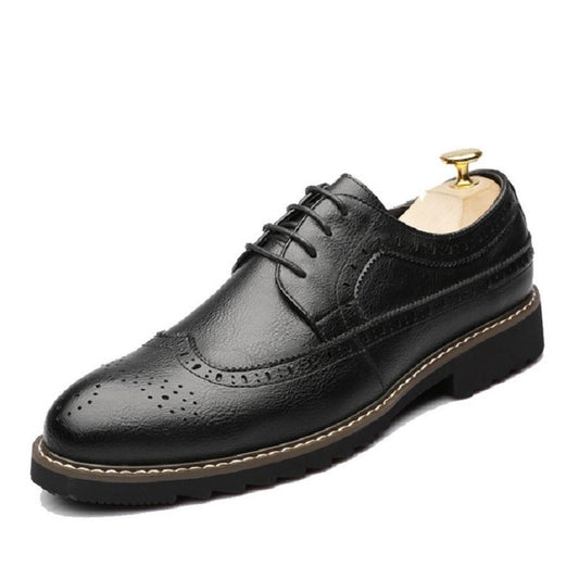 British Men Shoes Brogue Shoes Business Formal Shoes