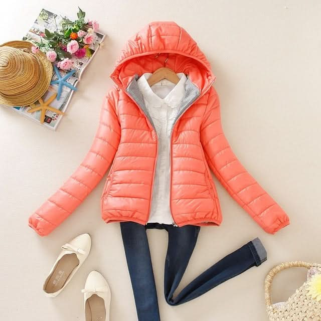 Warm Winter Parka Jacket Ladies Women Slim Short Coat