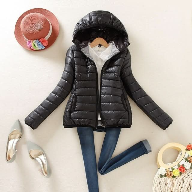 Warm Winter Parka Jacket Ladies Women Slim Short Coat