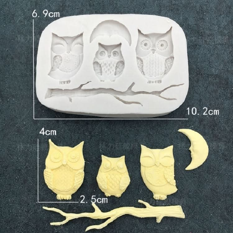 Owl Fondant Mold Cake Decoration Diy Dry Pais Chocolate Silicone Mold - Reluova