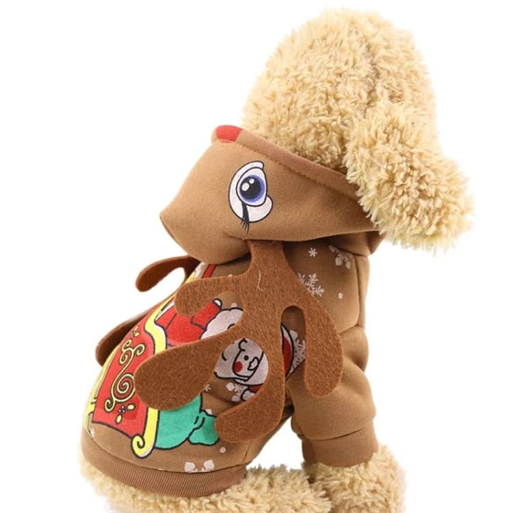 Christmas Santa Costume Winter Pet Dog Clothes with Hat - Reluova