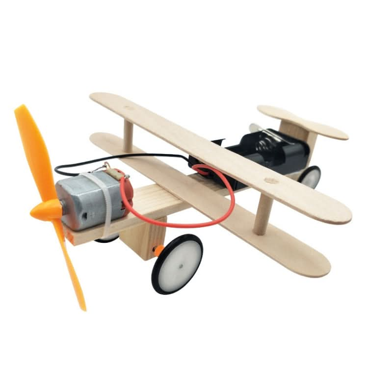 Children Technology Small Production DIY Electric Taxi Aircraft Model Handmade Materials Teaching Toys Reluova