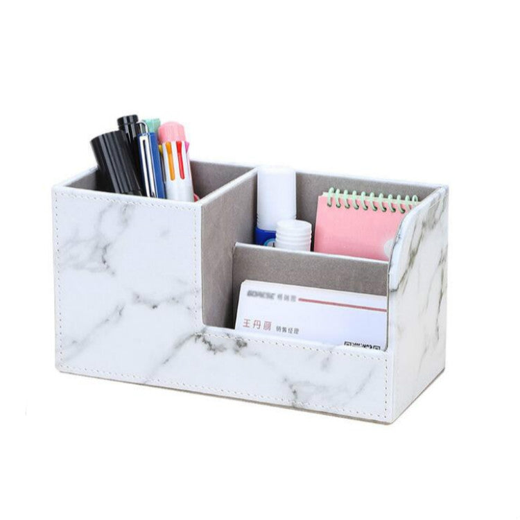 Marble Retro Creative Office Multi-function Pen Holder Storage Box