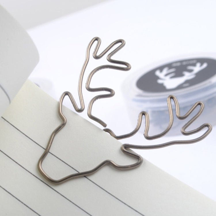 8 PCS/Set Deer Head Paper Clip Shaped Paper Clip Creative Shape Pin Bookmark My Store