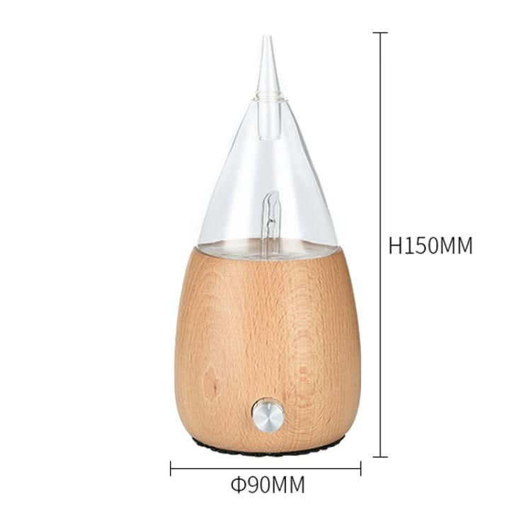 Waterless Diffuser Essential Oil Spray Wood Glass Aromatherapy Air Humidifier