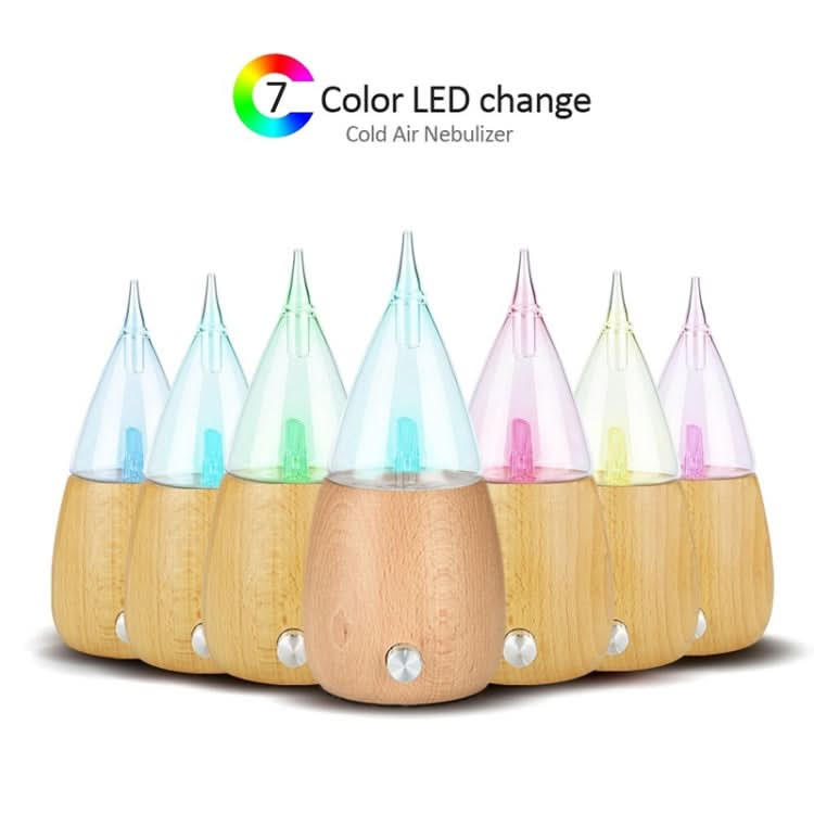 Waterless Diffuser Essential Oil Spray Wood Glass Aromatherapy Air Humidifier Reluova