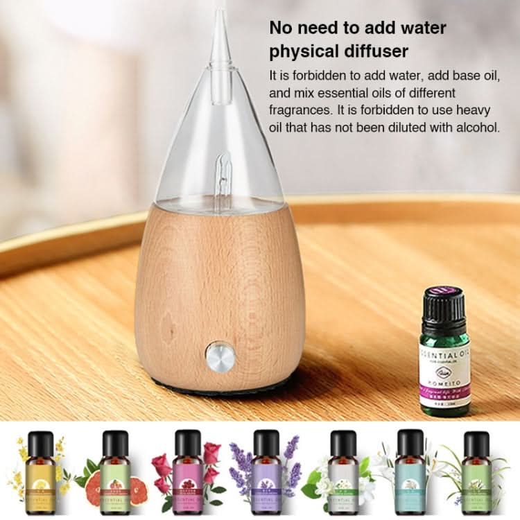 Waterless Diffuser Essential Oil Spray Wood Glass Aromatherapy Air Humidifier