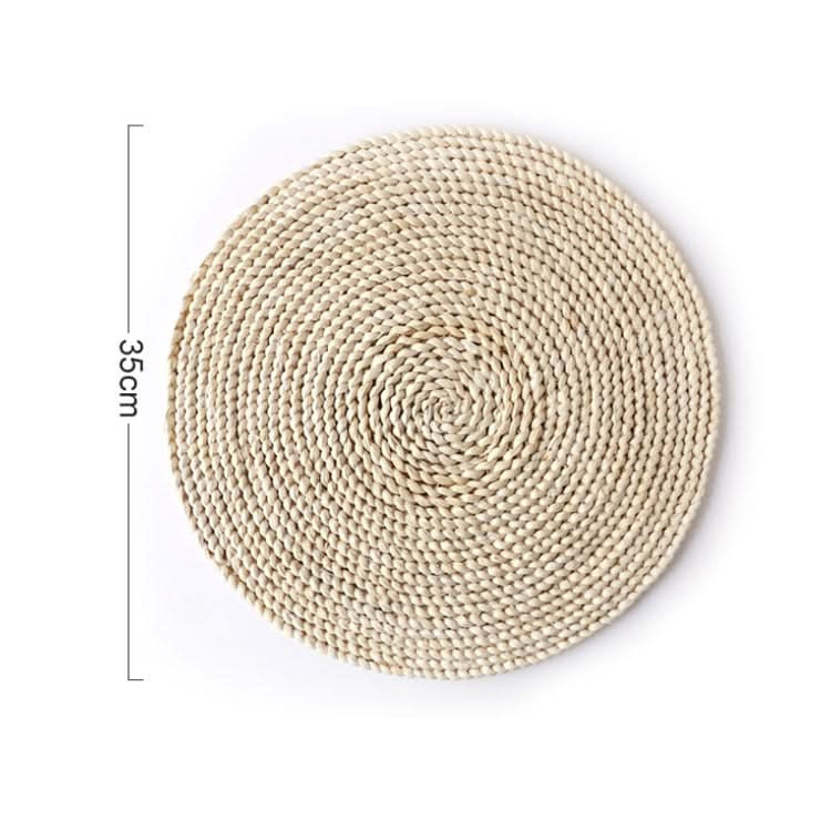 2 PCS Non-slip Natural Corn Woven Thickening Insulated Tea Mat Table Heat-resistant Casserole Mat-Reluova