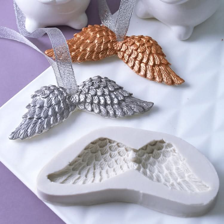 2 PCS Angel Wings 3D Silicone Mold Fondant Cakes Decorate Tools-Reluova