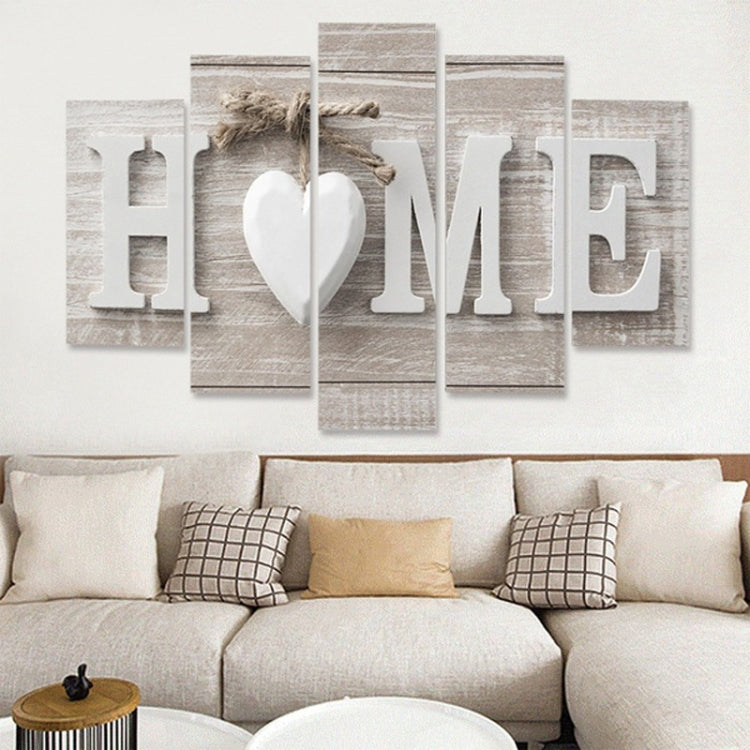 5 PCS Canvas Printing Love HOME Frameless Wall Art Pictures for Home Living Room Bedroom Decoration My Store