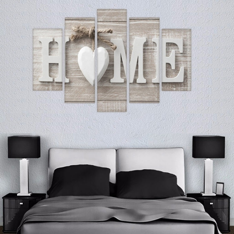 5 PCS Canvas Printing Love HOME Frameless Wall Art Pictures for Home Living Room Bedroom Decoration My Store