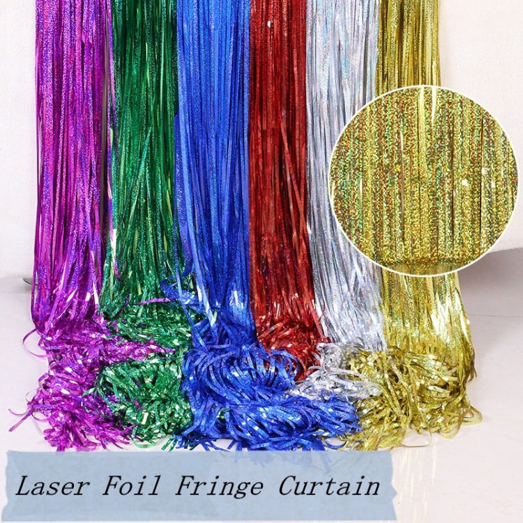 Laser Rain Tinsel Foil Curtain Birthday Party Decoration Tassel Wall, My Store