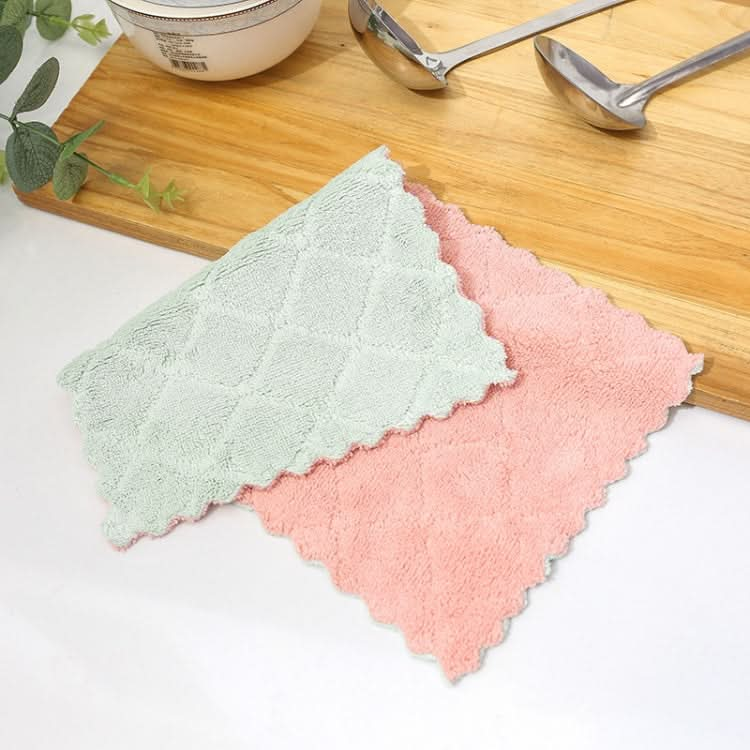 Kitchen Rag Double-sided Water-absorbing Wipe Sink Dish Rag?Non Stick Oil Furniture Cleaning Cloth - Reluova