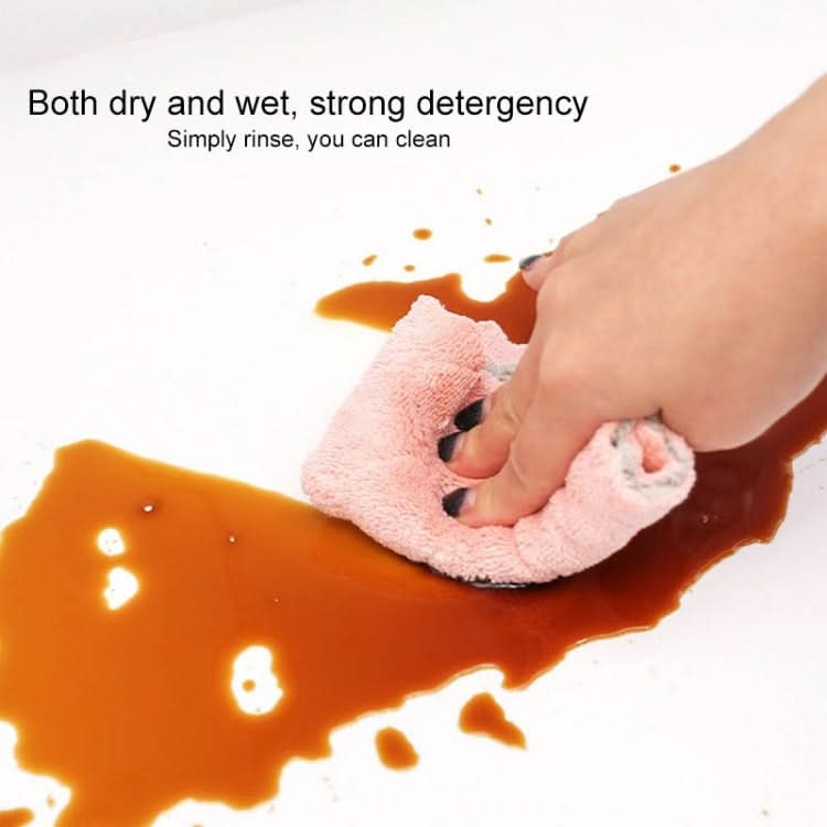 Kitchen Rag Double-sided Water-absorbing Wipe Sink Dish Rag?Non Stick Oil Furniture Cleaning Cloth - Reluova