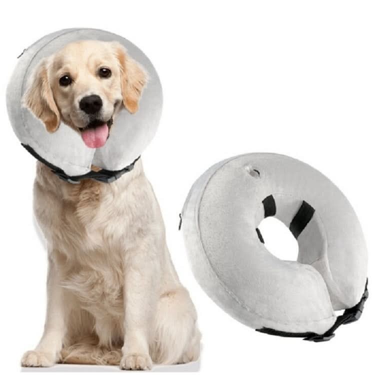 Inflatable Pet Collar Pet Grooming Warm Protective Wound Protection Collar - Reluova