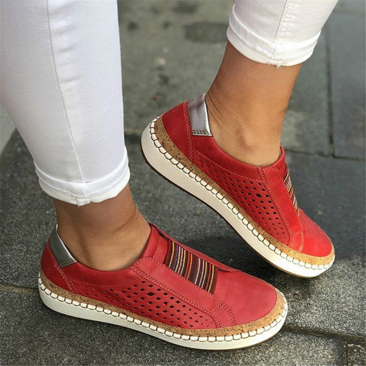 Women Breathable Hollow Out Female Casual Flats Shoes