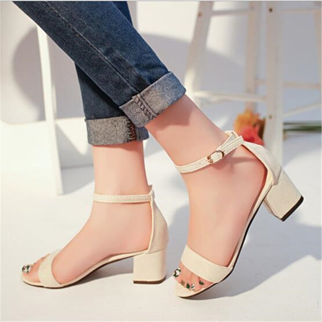 Women Summer Open Toe Sandals Reluova