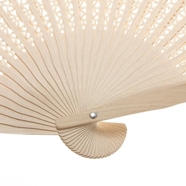 Ancient Style Fragrant Wood Fan Folding Fan Dance Fan Solid Craft Fan, Size:8 inch