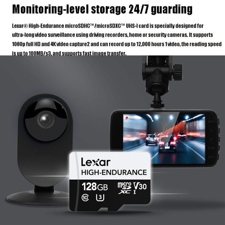 Lexar MicroSDHC 128GB High-endurance Driving Recorder Video Surveillance Camera TF Memory Card Video Card My Store