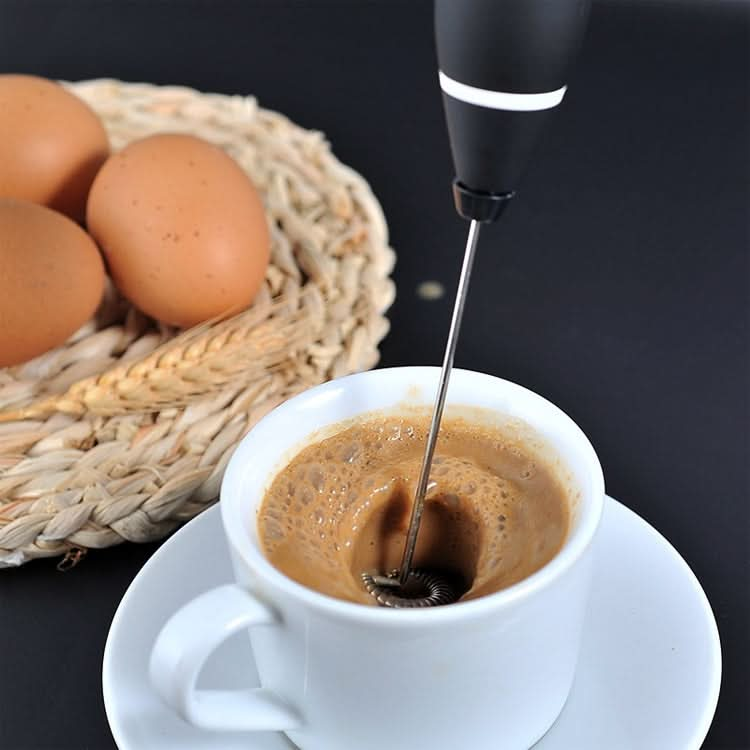 Kitchen Electric Hand-held Egg Beater Milk Coffee Mixer Stainless Steel Mini Handle Mixer - Reluova