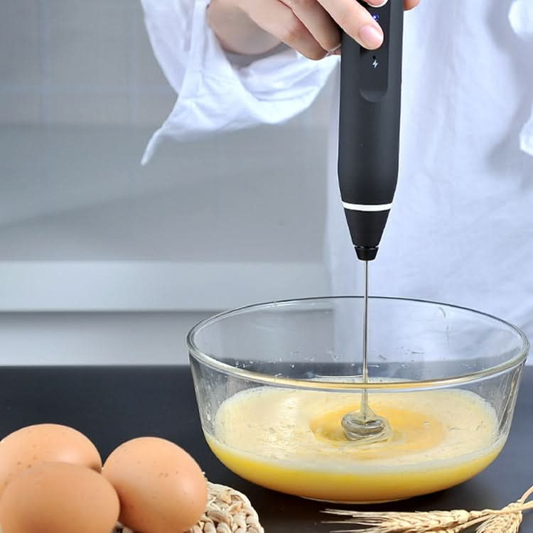 Kitchen Electric Hand-held Egg Beater Milk Coffee Mixer Stainless Steel Mini Handle Mixer - Reluova