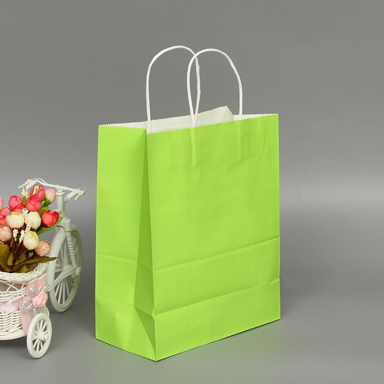 10 PCS Elegant Kraft Paper Bag With Handles for Wedding/Birthday Party/Jewelry/Clothes, Series 2